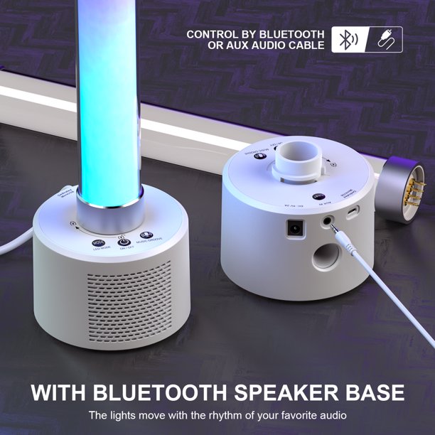 Bluetooth-Lautsprecher mit RGB-LED-Licht und 3,5-mm-Audiobuchse