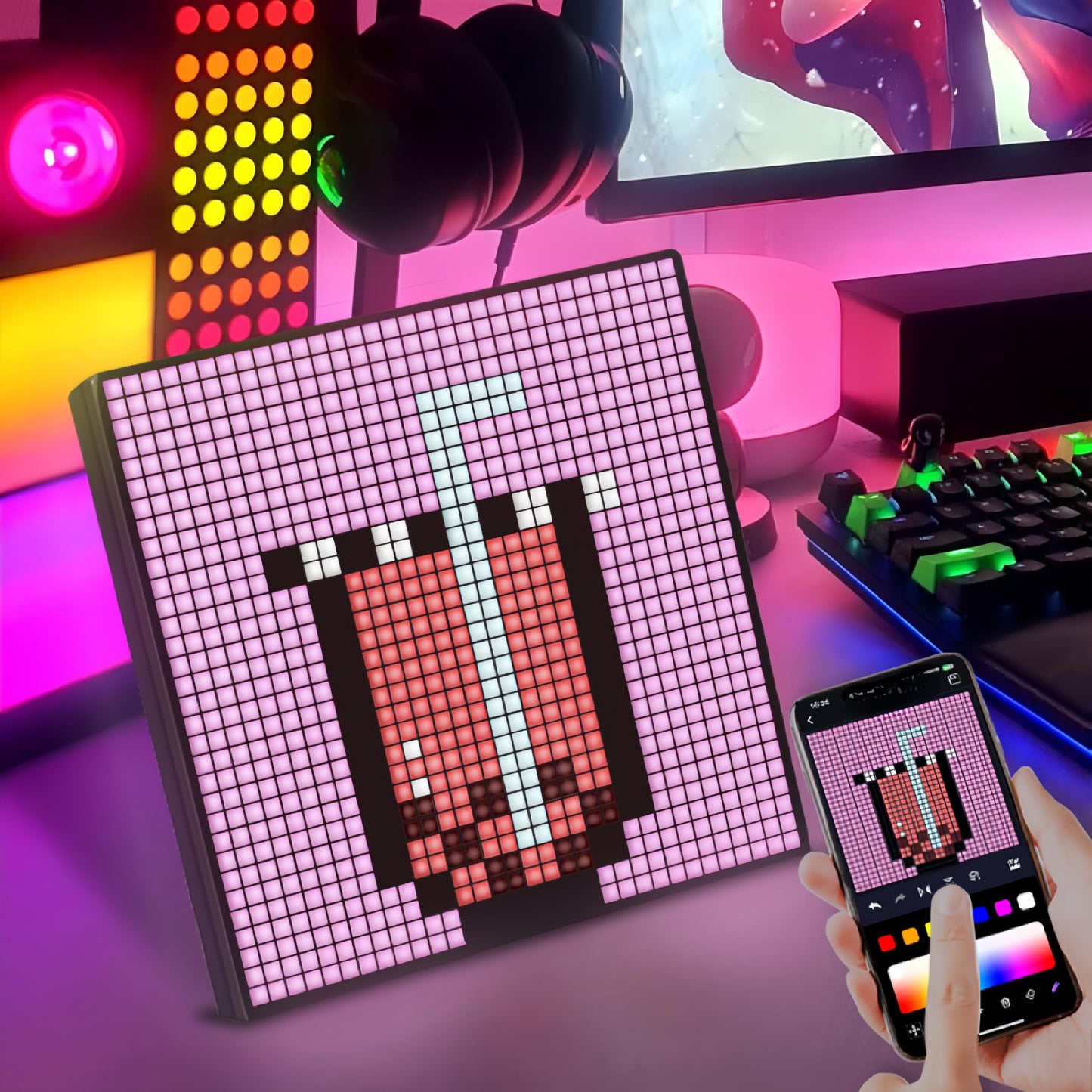 DIY Pixel-Bildschirm LED-Kombinationsbildschirm, Zusammenfügen von Rechtecken oder Quadraten