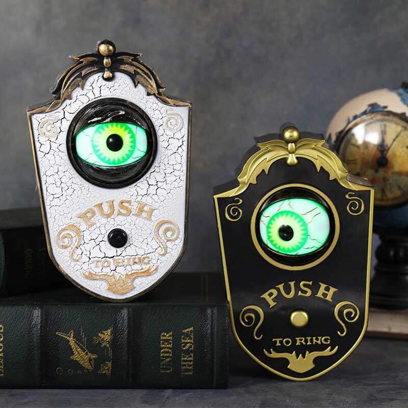 Design Halloween Augapfel Türklingel Dekoration LED Elektrische Leucht Sounding