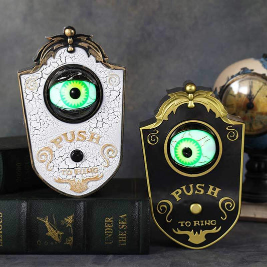 Design Halloween Globe oculaire Sonnette Décoration LED Électrique Lumineux Sonnerie