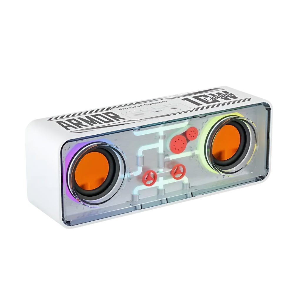 Dual Speakers Wireless Bluetooth Speakers LED TWS Bass Diaphragm Sound