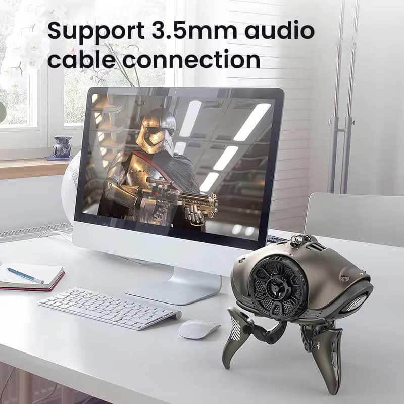 Robot lumineux LED Haut-parleur Bluetooth Subwoofer Stéréo Surround