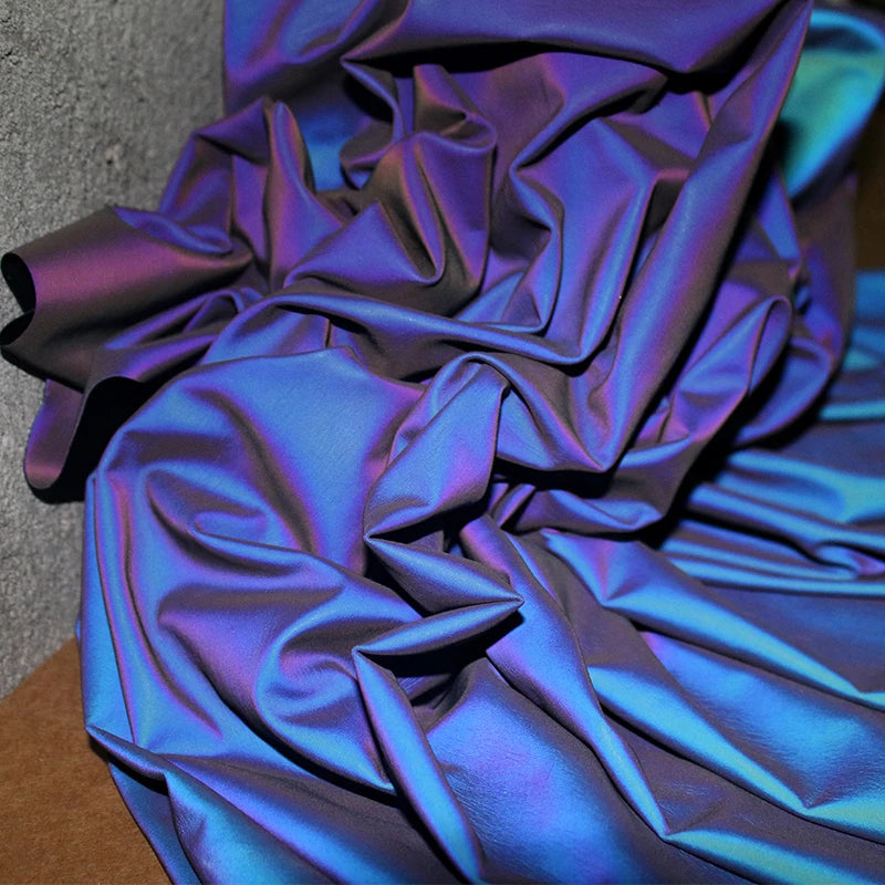 Gradient luminous functional super bright colorful clothing color changing fabric ,high grade designer fabrics for patchwork