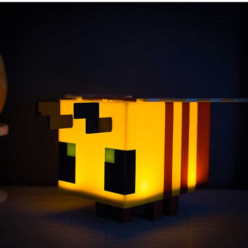 Lampe abeille Minecraft faite à la main