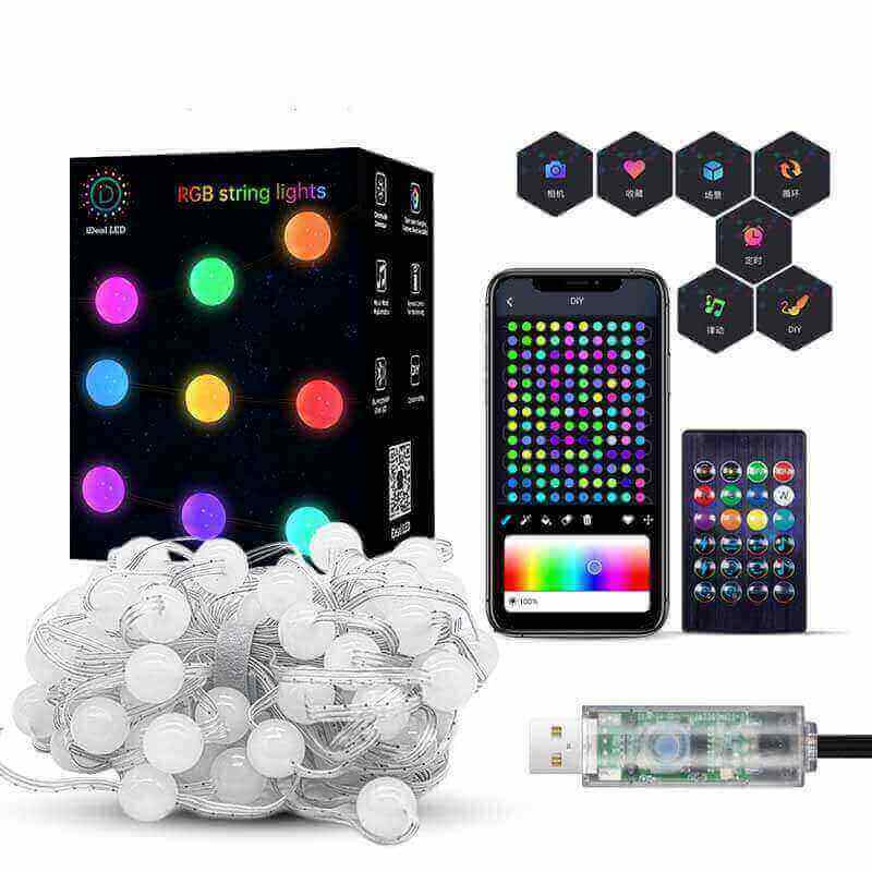 Bande LED RGBW étanche avec port USB + télécommande