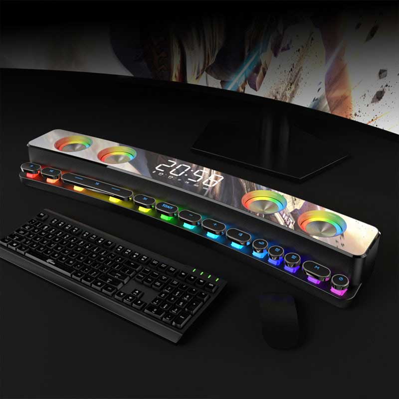 RGB-Beleuchtung HiFi 3D Gaming-Lautsprecher Bluetooth 5.0