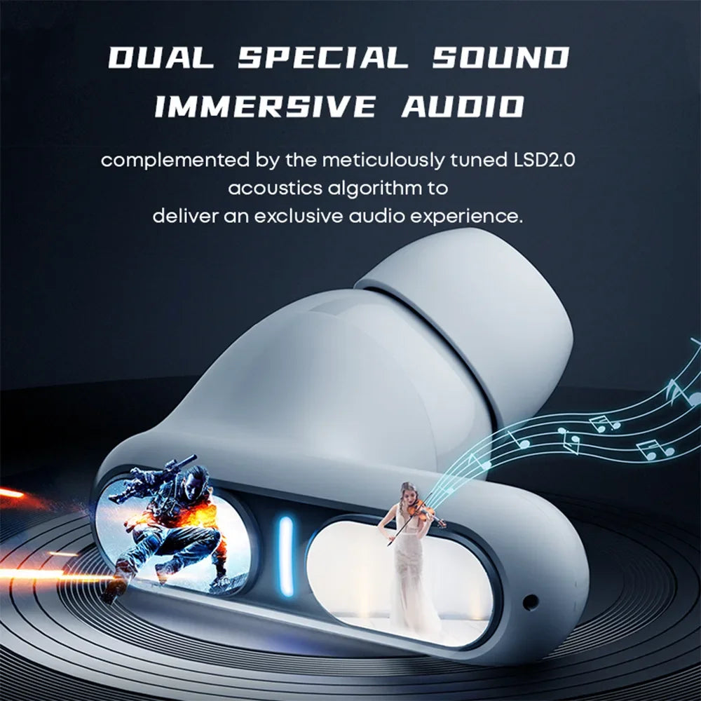 TWS Wireless Earpods Bluetooth 5.3 Wireless Earphones Dual Mode for Game Music