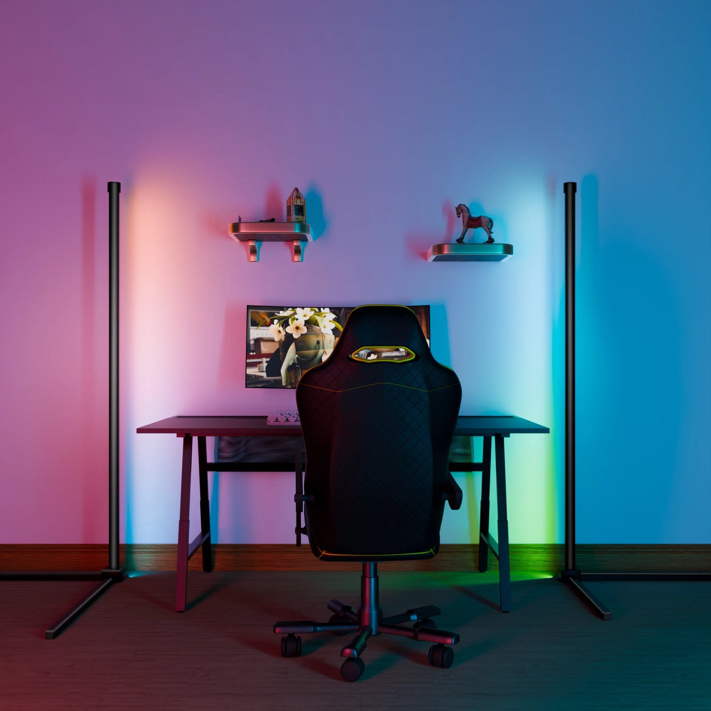 Smart RGB Floor Lamp with Music Sync Mood Light with APP & Remote Control