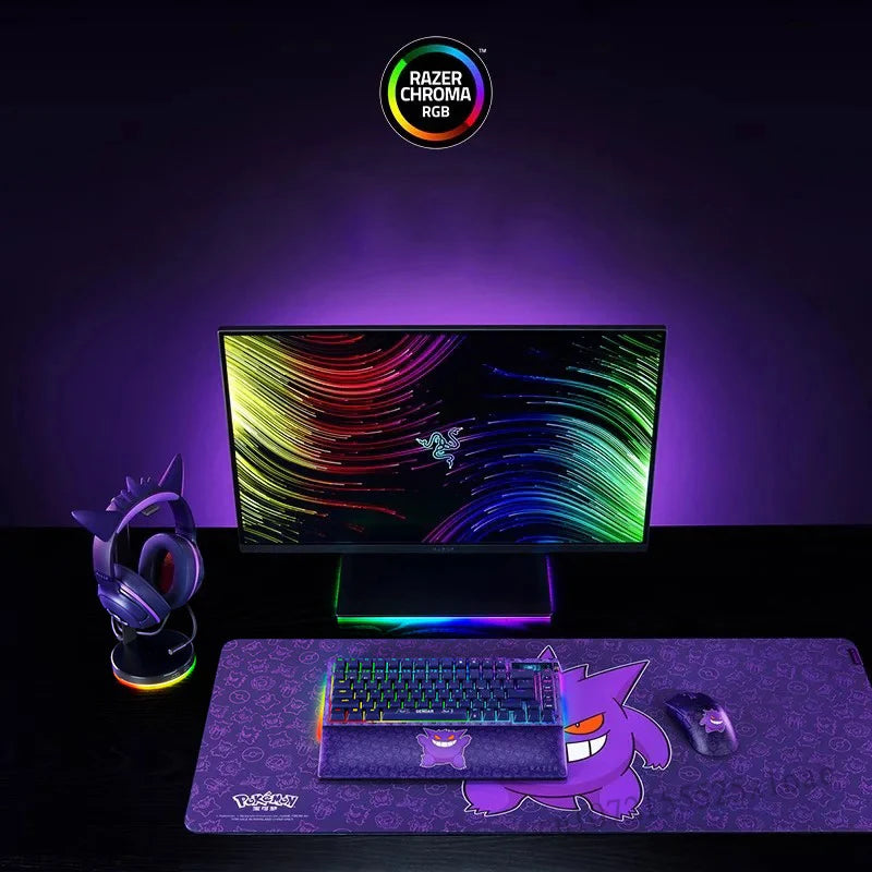 Razer Pokemon Gengar Edition RGB Kraken Kitty V2 Wired USB Gaming Headset - TriForce 40mm Drivers - HyperClear Cardioid Mic