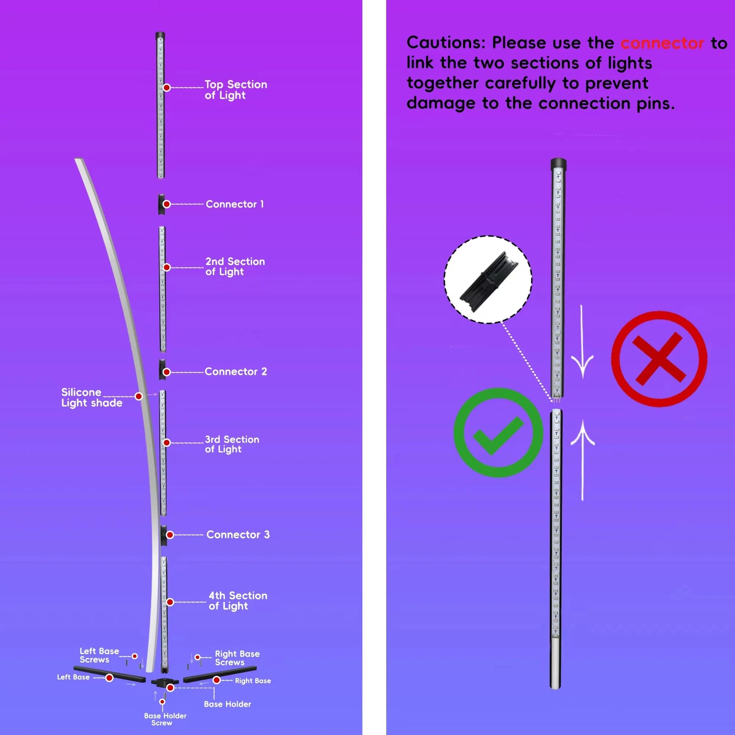 Smart RGB Floor Lamp with Music Sync Mood Light with APP & Remote Control