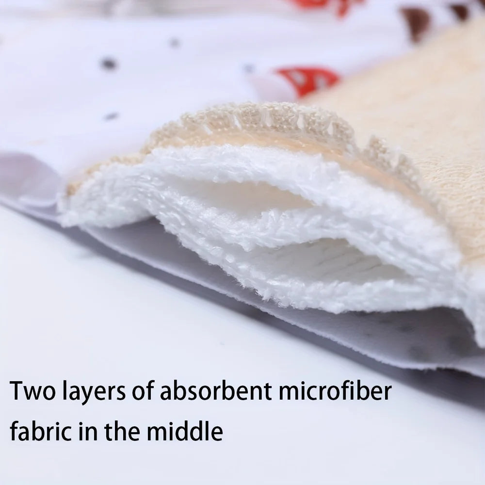 Reusable Sanitary Napkins Washable Cotton Panty Liners Soft Cloth Menstrual Pads 4pcs Pads with 1pc Mini Wet Bag