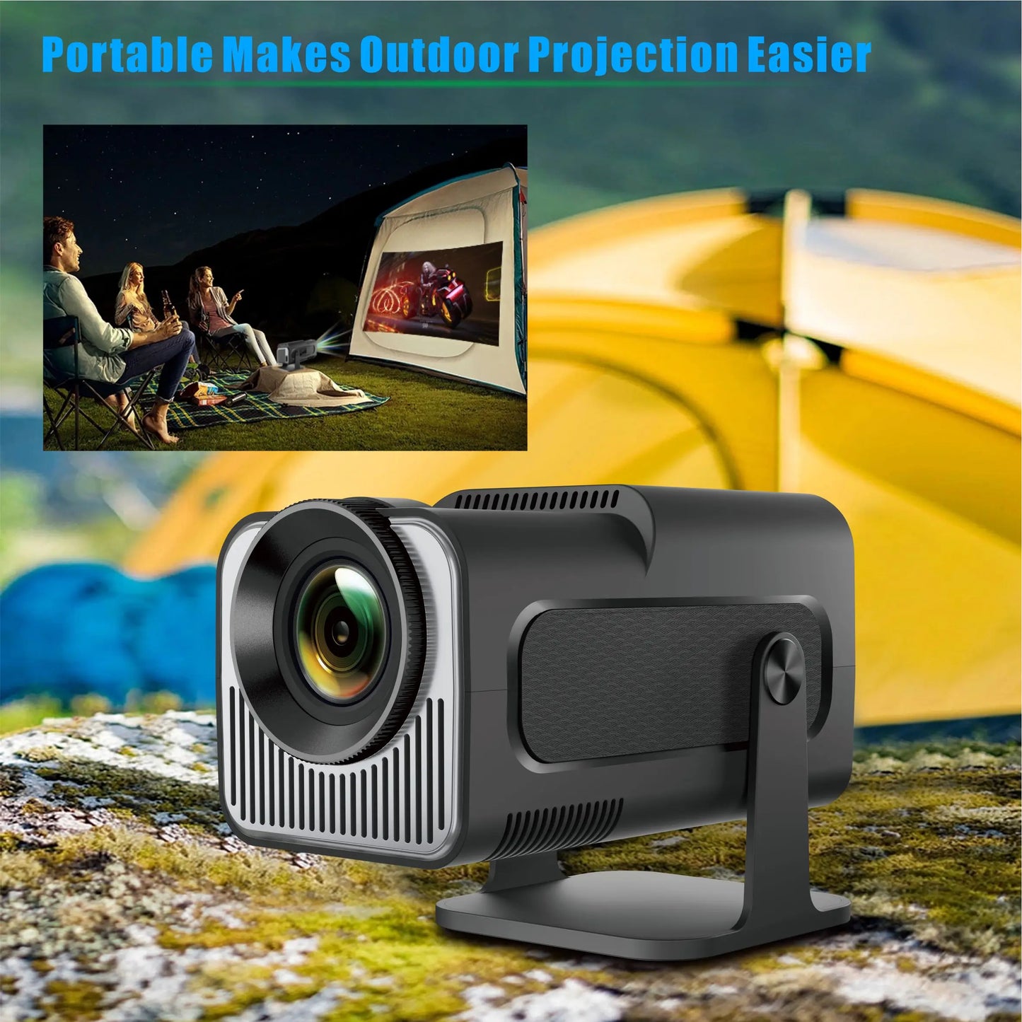 Smart Projector HY320 MINI support Dual wifi6 Allwinner H713 BT5.0 With Android 11.0 Flexible Home Cinema With 200 Lumens