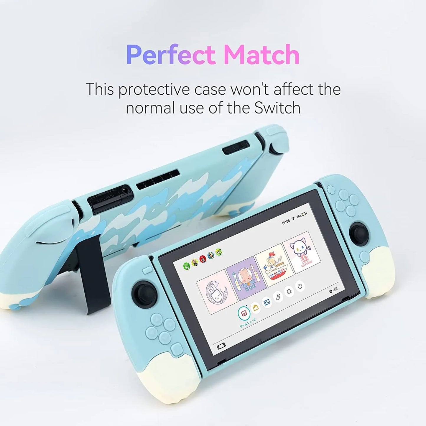 GeekShare Protective Shell Silicone Soft Shell 3D Cute Cat Claw Split JoyCon Case For Nintendo Switch NS Accessories