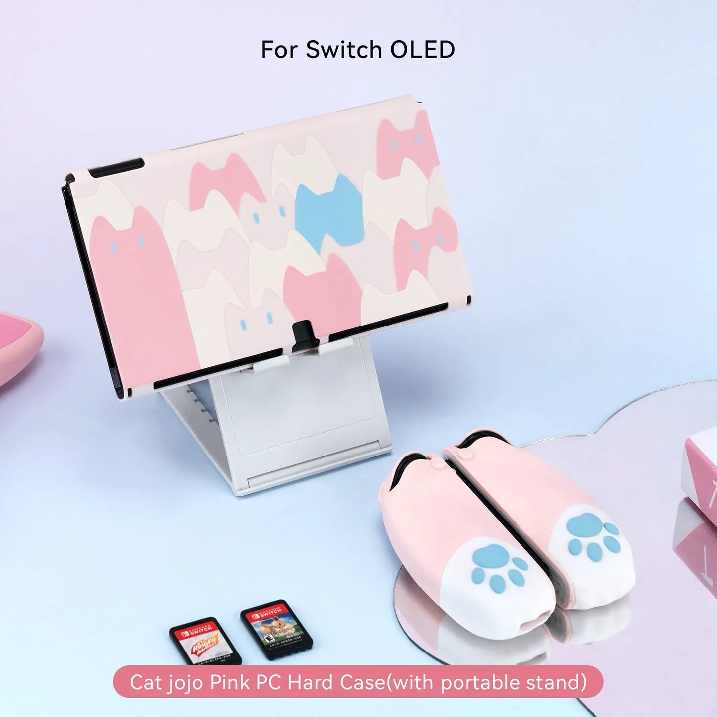 GeekShare Protective Shell Silicone Soft Shell 3D Cute Cat Claw Split JoyCon Case For Nintendo Switch NS Accessories