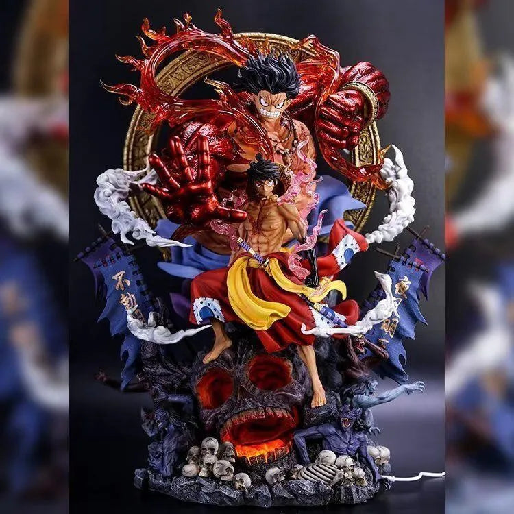 One Piece Fudo King Luffy King of Thieves and the Kingdom of Pirates and the flow of Sakura ghost island Luffy Collectible Model