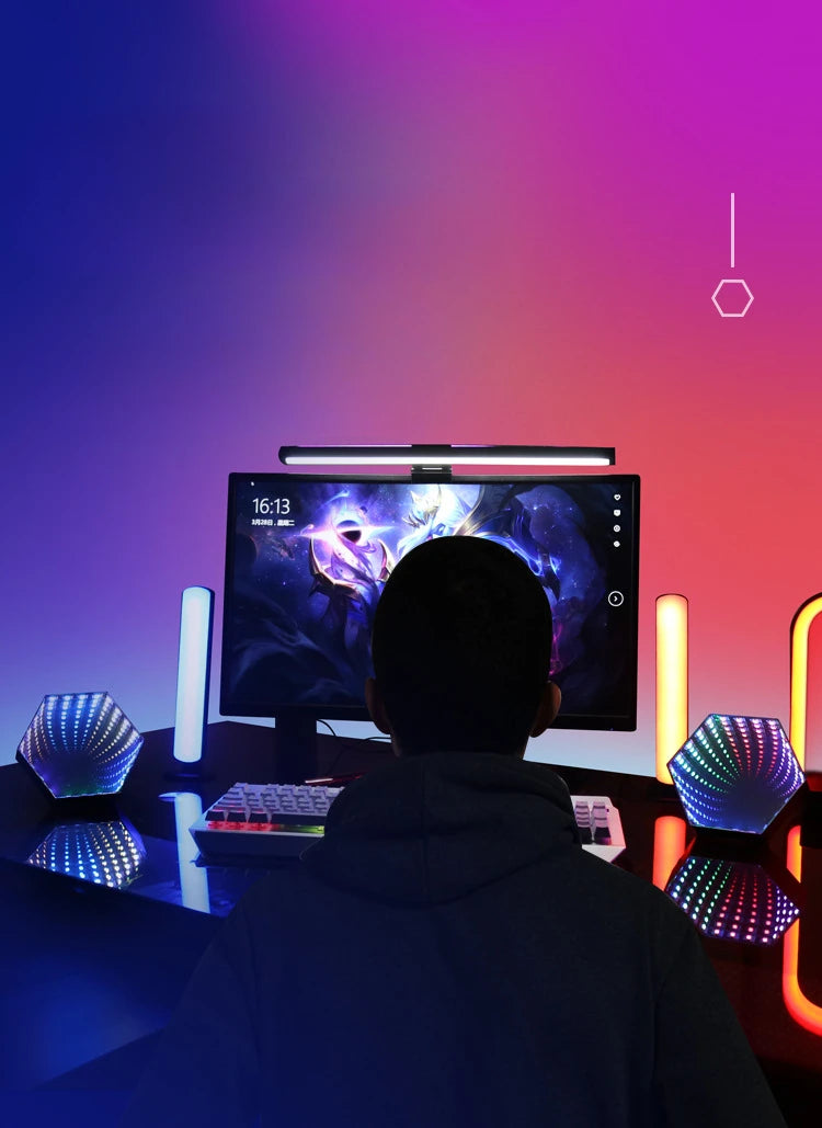 RGB 3D Sechseckspiegel Tunnellicht LED-Panelleuchte