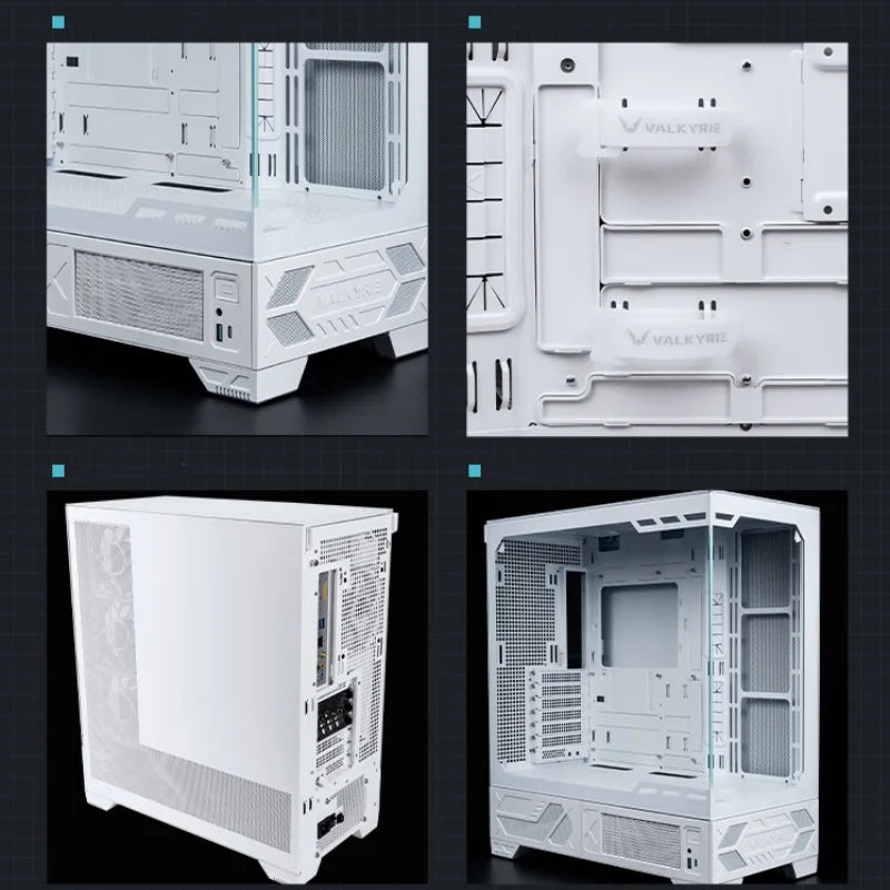 LITE White ATX Game PC Desktop Case Supports 360° Water Cooling
