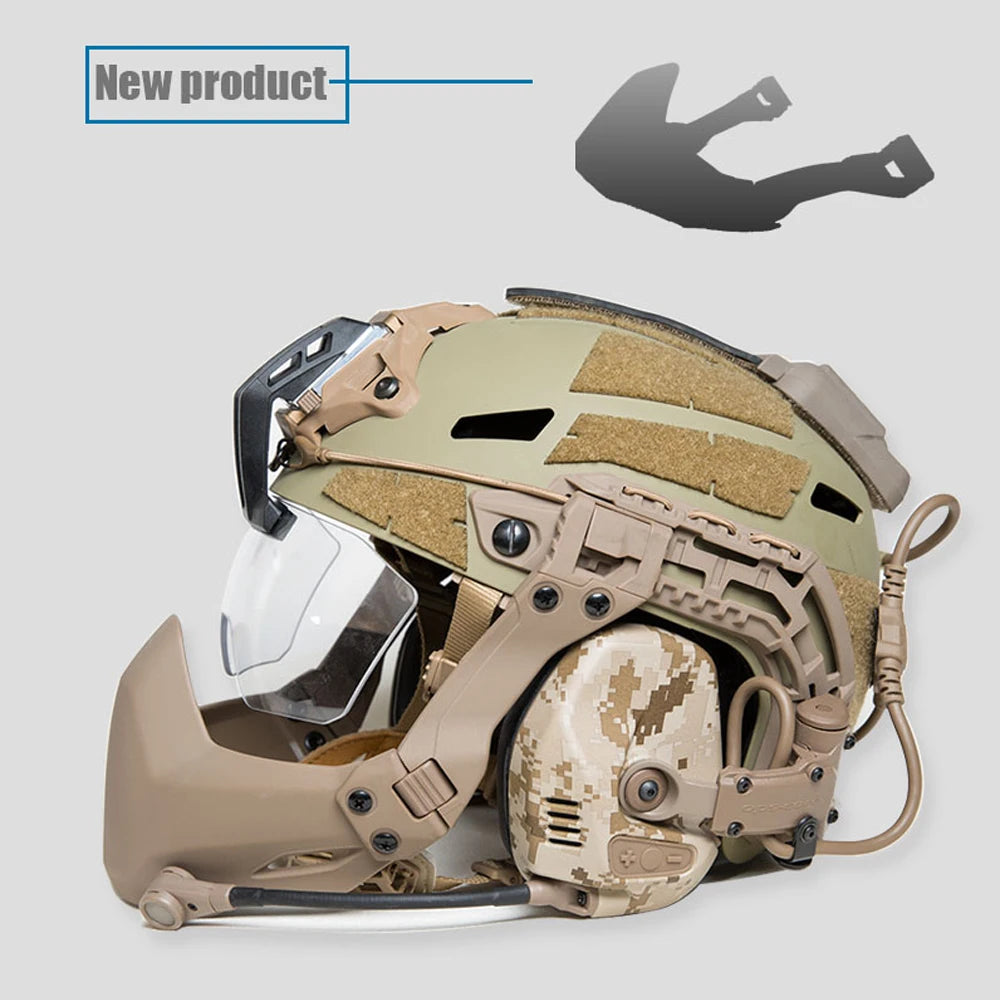 FMA Half Seal Mask For Tactical Helmet Accessories Outdoor Wargame Army Paintball Helmet Hunting Airsoft Equipement Folding Mask