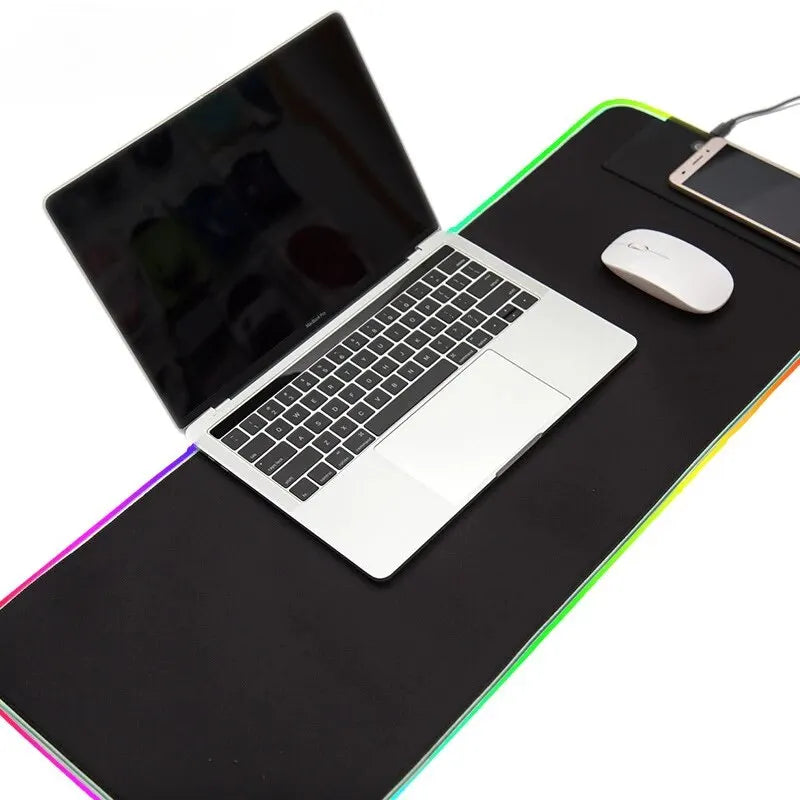Large Gaming Mouse Pad Light Modes Touch Control