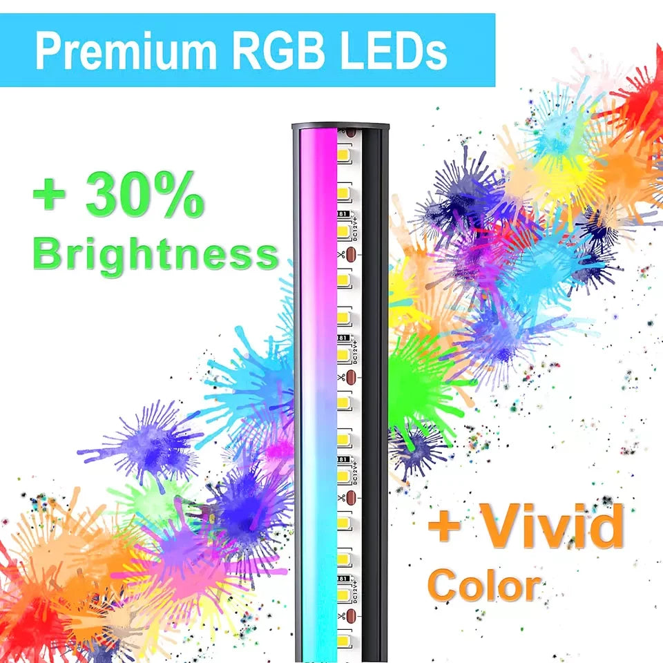 Smart RGB Floor Lamp with Music Sync Mood Light with APP & Remote Control