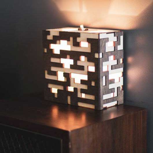 handgefertigte Minecraft Kreative Led Nachtlampe Wandlampe