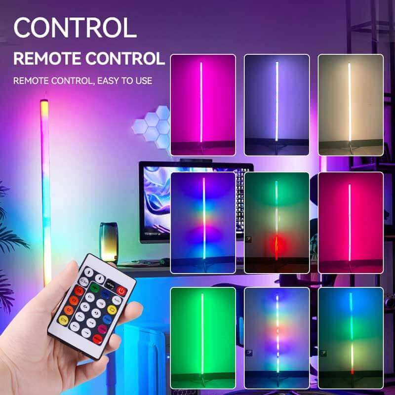 2Pack 5W RGB Remote Control Floor Lamp