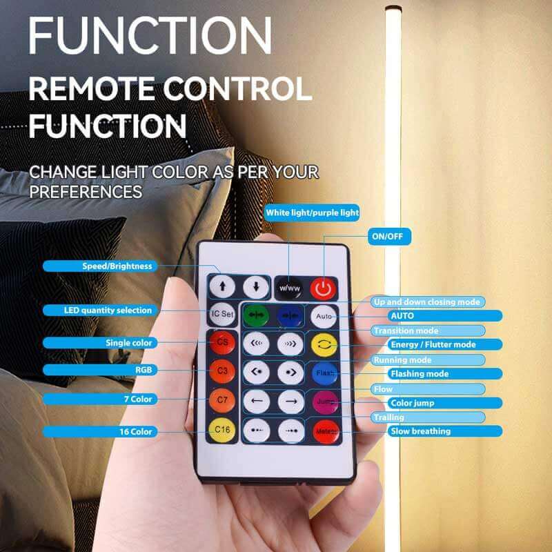2Pack 5W RGB Remote Control Floor Lamp