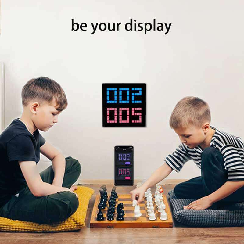 Table de bureau avec éclairage LED Bluetooth Pixel Display