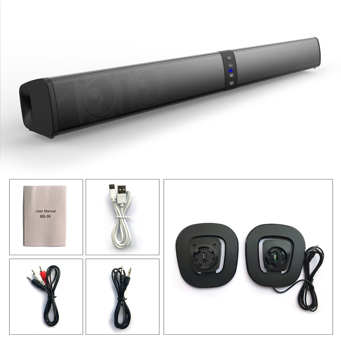 Kabelloser Bluetooth-Lautsprecher 20 W, abnehmbar
