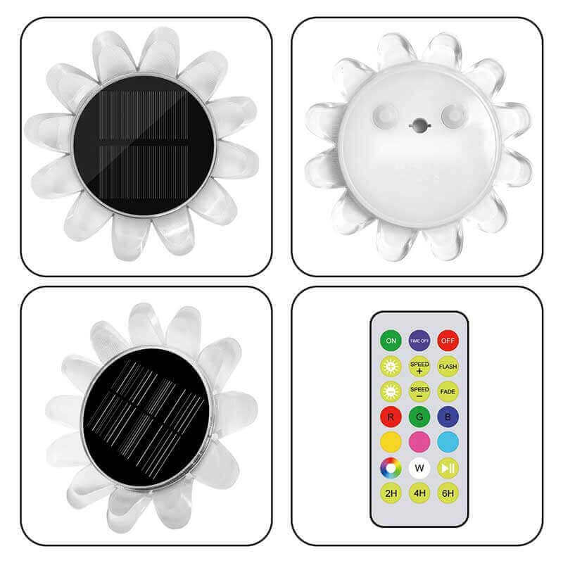 Lampe solaire de piscine à LED avec changement de couleur