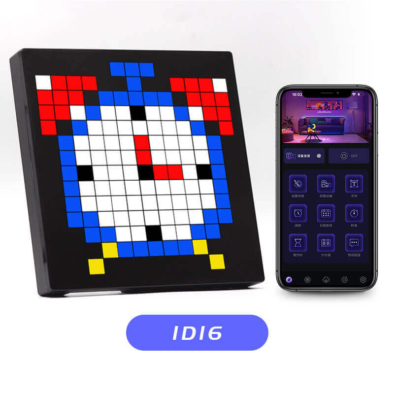 Table de bureau avec éclairage LED Bluetooth Pixel Display