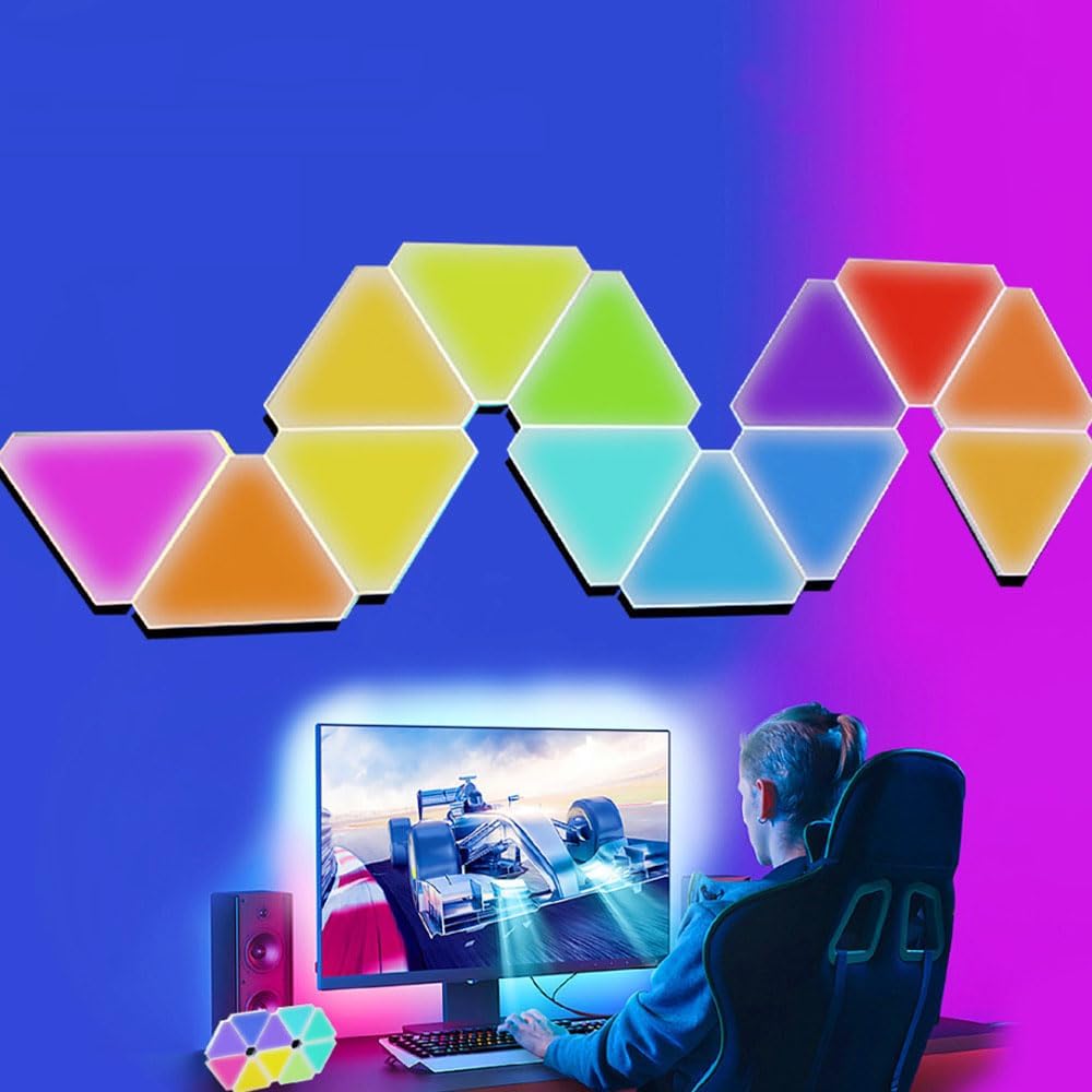 LED Light RGB Panel Triangle 10 PCS - YouWei Trade