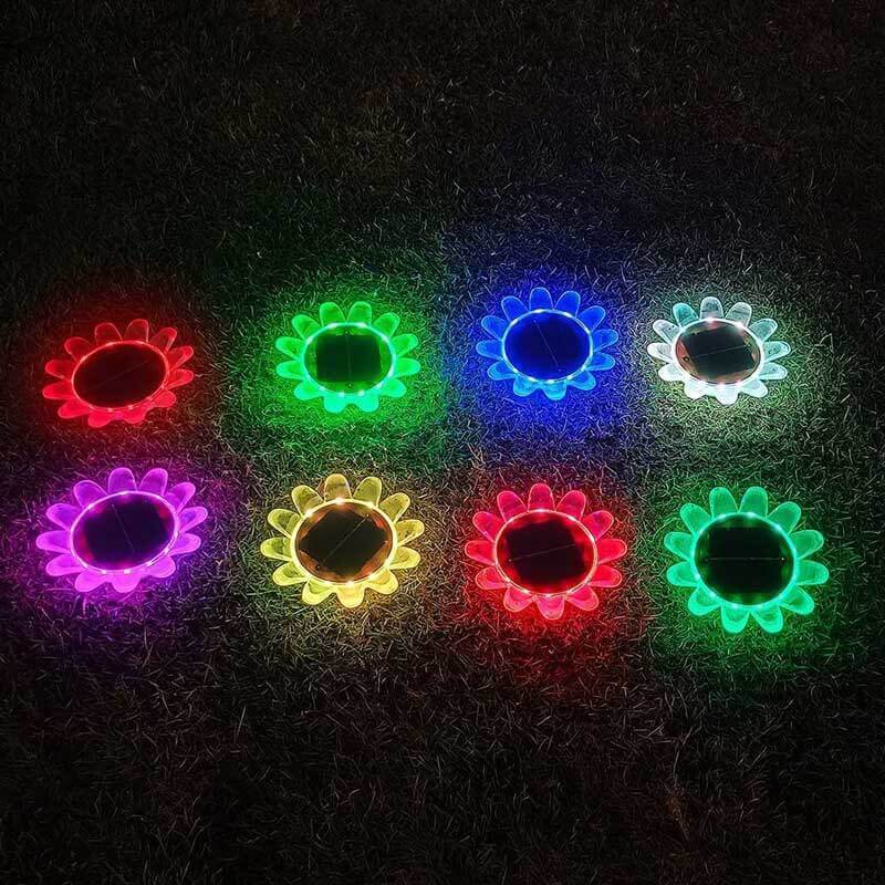 Lampe solaire de piscine à LED avec changement de couleur