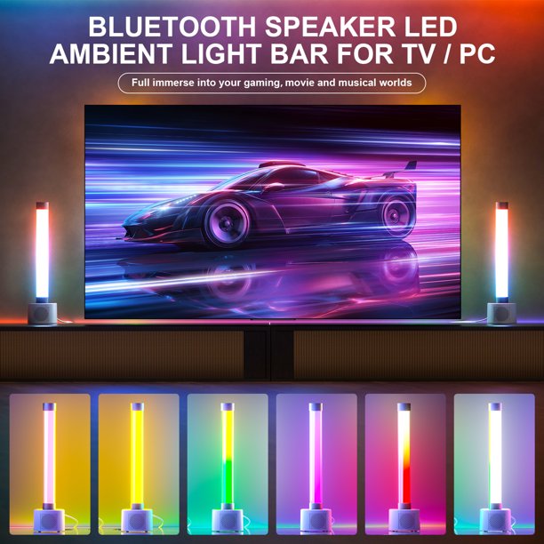 Bluetooth-Lautsprecher mit RGB-LED-Licht und 3,5-mm-Audiobuchse