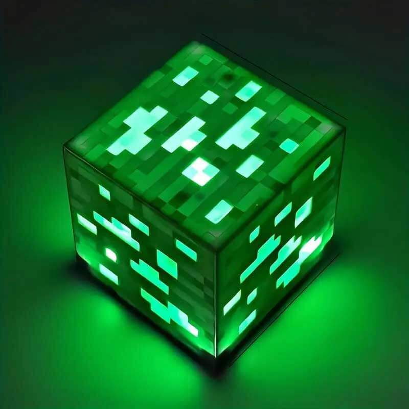 Lumières de bloc de minerai Minecraft avec chargement USB