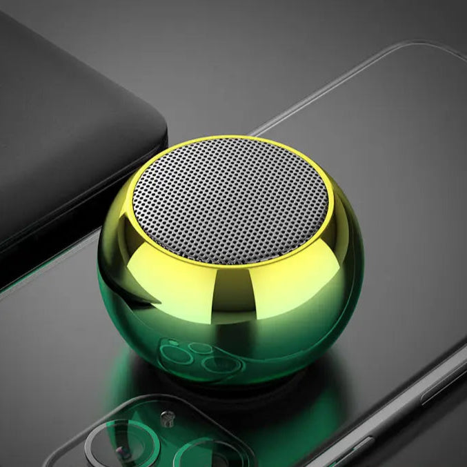 green compatiblity with mutle device Wireless Bluetooth Speaker Gun Metal Heavy Stereo Surround Subwoofer