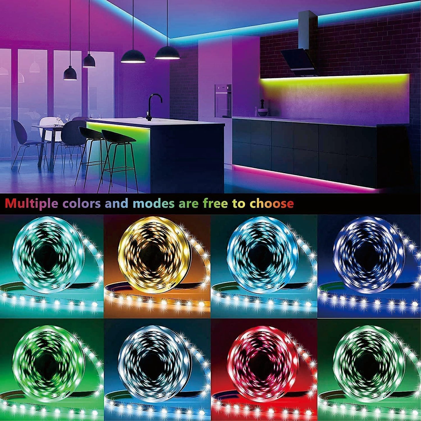 Music Sync Led Strip Lights with Remote App Control - YouWei Trade