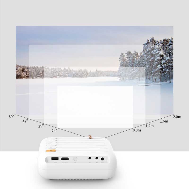 portable Remote Control Smart screen projector