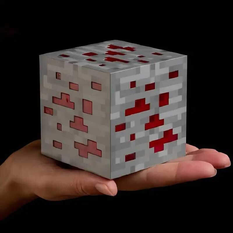 Lumières de bloc de minerai Minecraft avec chargement USB
