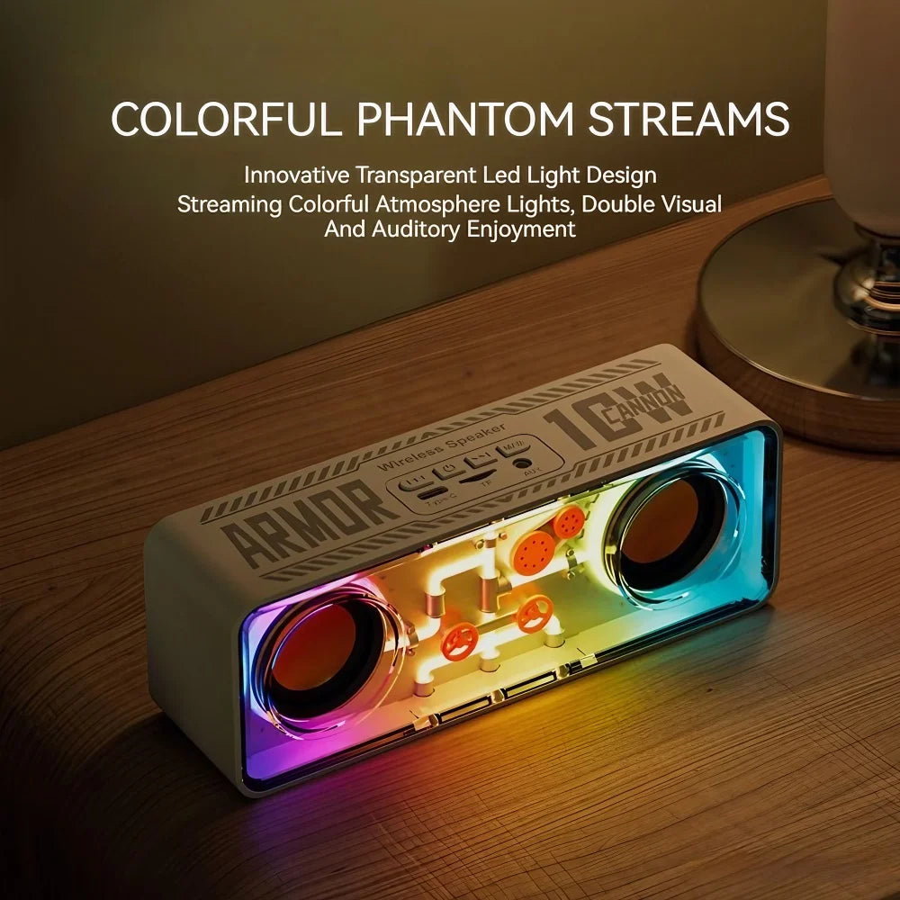 speaker with led color light