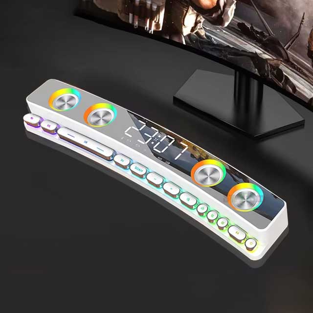 RGB-Beleuchtung HiFi 3D Gaming-Lautsprecher Bluetooth 5.0