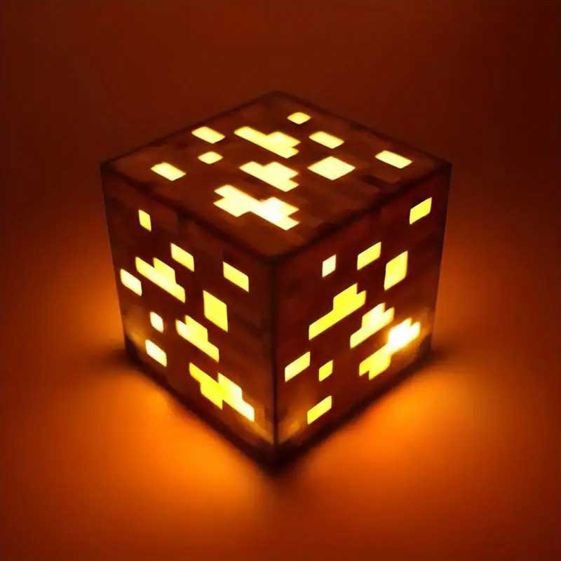 Lumières de bloc de minerai Minecraft avec chargement USB