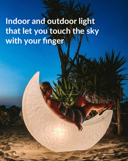 Crescent Solar light outdoor solar moon lamp garden - YouWei Trade