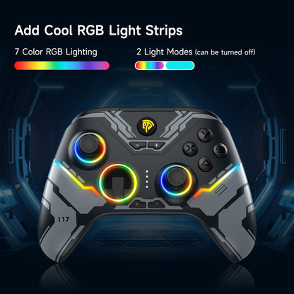 Hall Joystick Hall Trigger RGB Wireless Gaming Controller