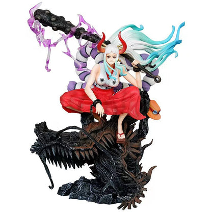 36.5cm One Piece Yamato With a Crouching Head Figure PVC