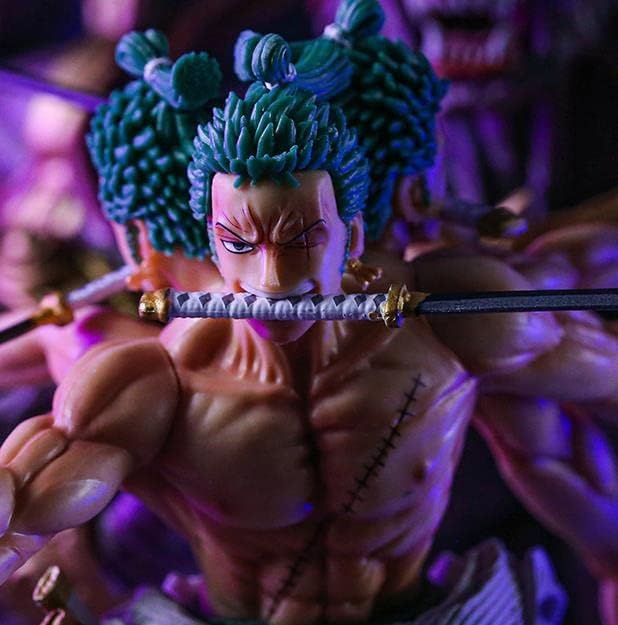 34cm One Piece Nine Swords Style Ghostly Ashura Zoro Action Figure