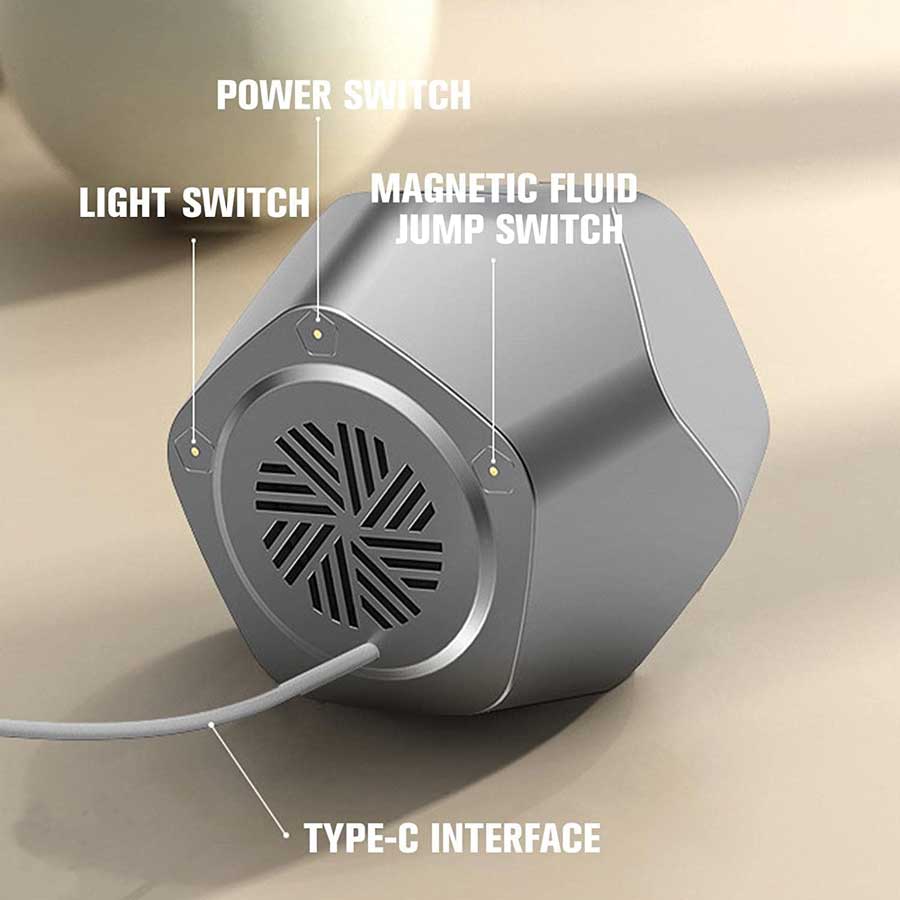 Magnetic Fluid 360° Surround Sound Touch Bluetooth Speaker