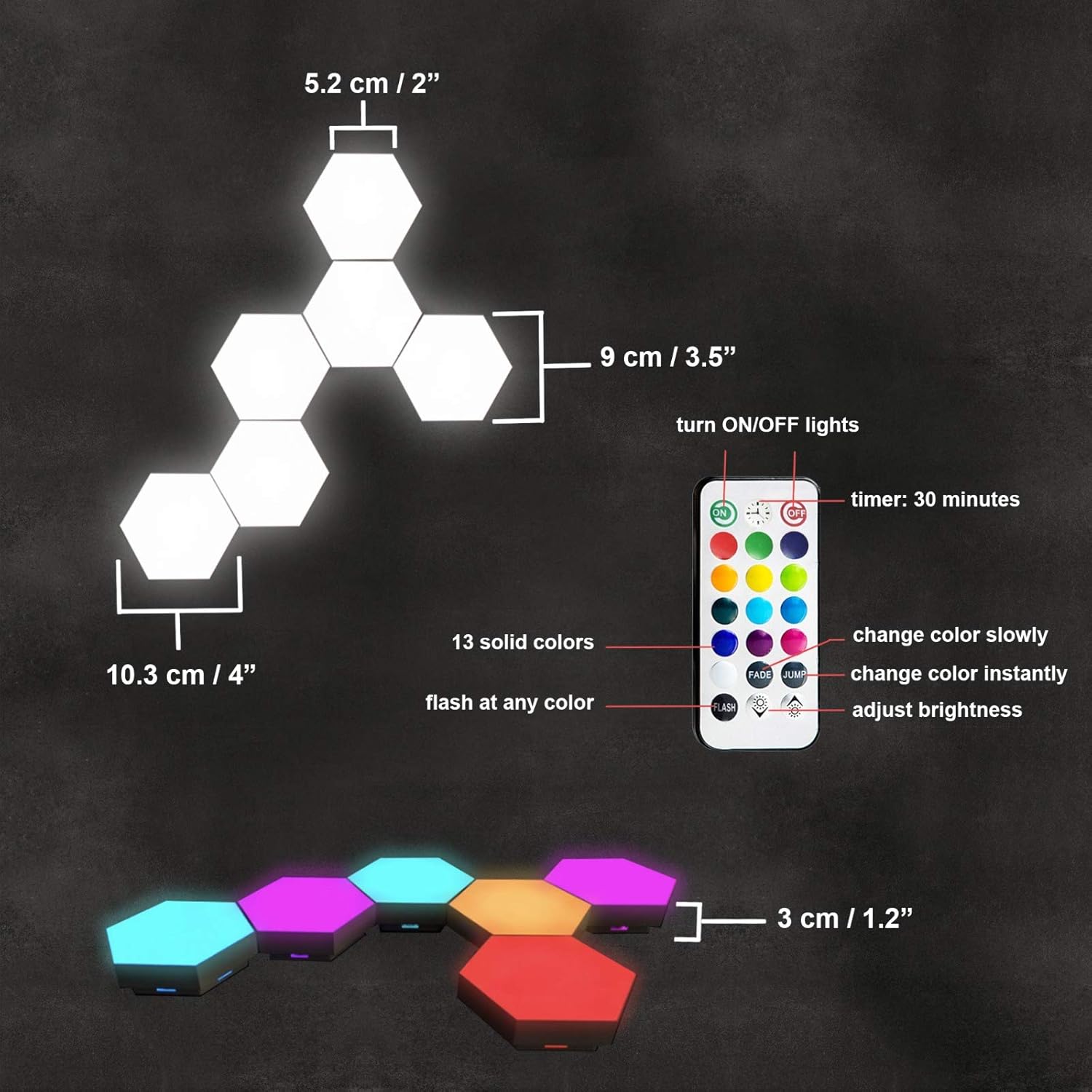 RGB Panel Lighting Touch-Sensitive and Remote-Controlled - YouWei Trade