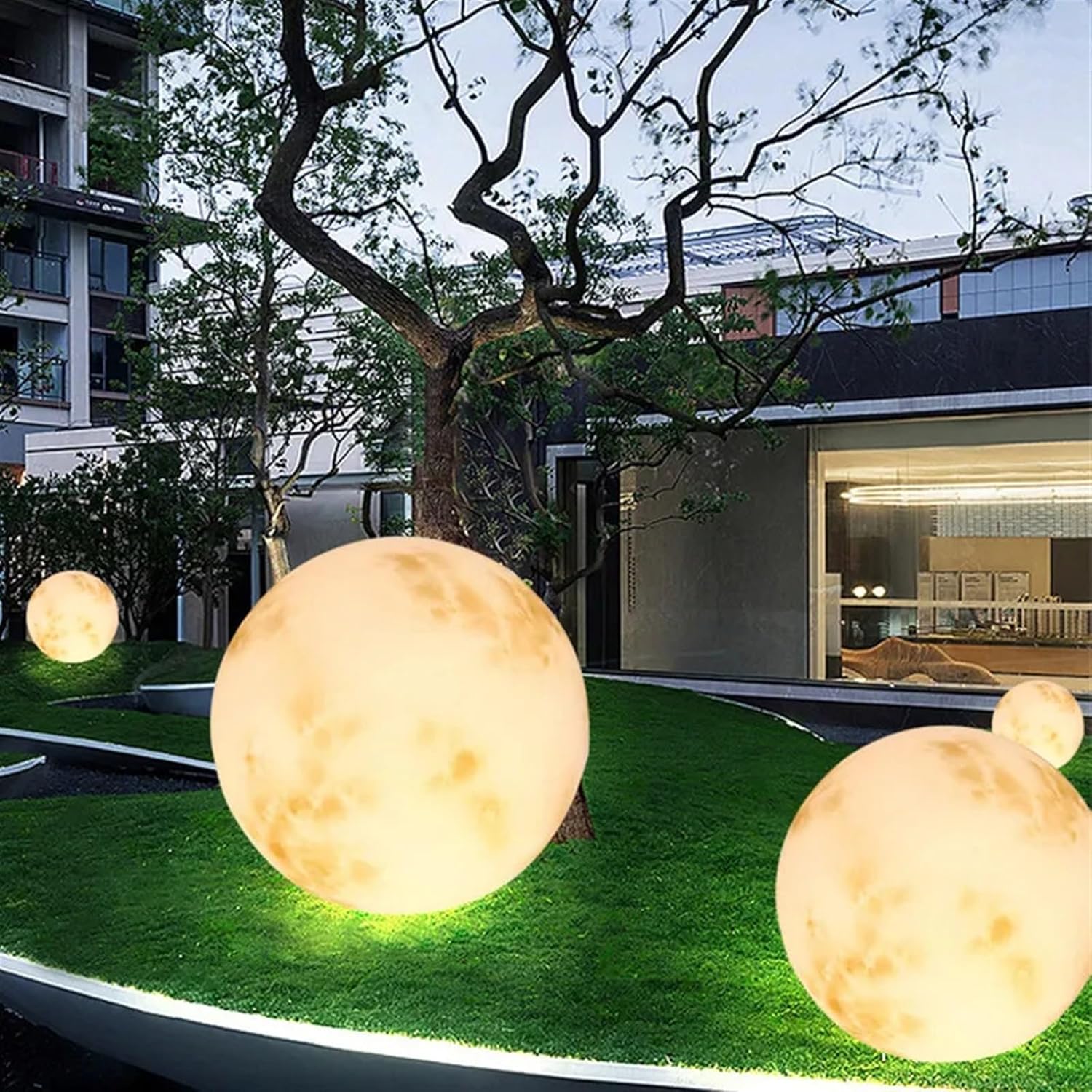 Outdoor Solar Light Creativity Moon Floor Lamp - YouWei Trade