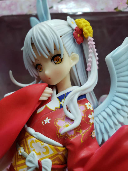 19cm Angel Heartbeat Lihua Plays Angel Kimono 1/8 Anime PVC Figure